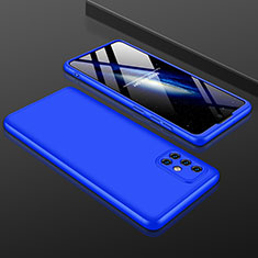 Coque Plastique Mat Protection Integrale 360 Degres Avant et Arriere Etui Housse pour Samsung Galaxy A71 5G Bleu
