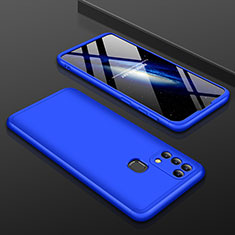Coque Plastique Mat Protection Integrale 360 Degres Avant et Arriere Etui Housse pour Samsung Galaxy M31 Bleu