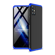 Coque Plastique Mat Protection Integrale 360 Degres Avant et Arriere Etui Housse pour Samsung Galaxy M31s Bleu et Noir