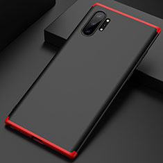 Coque Plastique Mat Protection Integrale 360 Degres Avant et Arriere Etui Housse pour Samsung Galaxy Note 10 Plus 5G Rouge et Noir