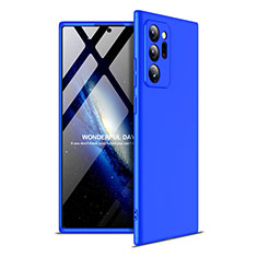 Coque Plastique Mat Protection Integrale 360 Degres Avant et Arriere Etui Housse pour Samsung Galaxy Note 20 Ultra 5G Bleu