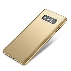 Coque Plastique Mat Protection Integrale 360 Degres Avant et Arriere Etui Housse pour Samsung Galaxy Note 8 Duos N950F Or