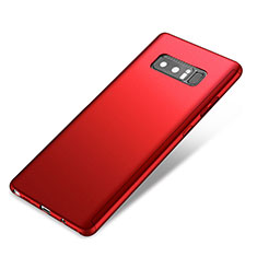 Coque Plastique Mat Protection Integrale 360 Degres Avant et Arriere Etui Housse pour Samsung Galaxy Note 8 Duos N950F Rouge