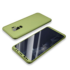 Coque Plastique Mat Protection Integrale 360 Degres Avant et Arriere Etui Housse pour Samsung Galaxy S9 Plus Vert