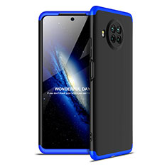 Coque Plastique Mat Protection Integrale 360 Degres Avant et Arriere Etui Housse pour Xiaomi Mi 10i 5G Bleu et Noir