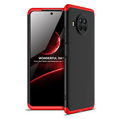 Coque Plastique Mat Protection Integrale 360 Degres Avant et Arriere Etui Housse pour Xiaomi Mi 10i 5G Rouge et Noir