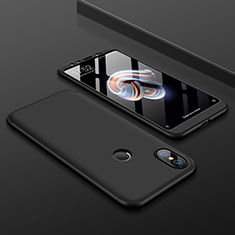 Coque Plastique Mat Protection Integrale 360 Degres Avant et Arriere Etui Housse pour Xiaomi Mi 6X Noir