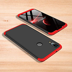 Coque Plastique Mat Protection Integrale 360 Degres Avant et Arriere Etui Housse pour Xiaomi Mi Play 4G Rouge et Noir