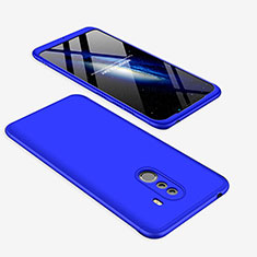 Coque Plastique Mat Protection Integrale 360 Degres Avant et Arriere Etui Housse pour Xiaomi Pocophone F1 Bleu
