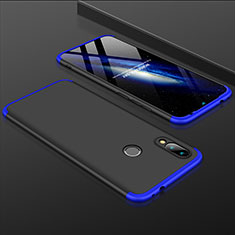 Coque Plastique Mat Protection Integrale 360 Degres Avant et Arriere Etui Housse pour Xiaomi Redmi 7 Bleu et Noir