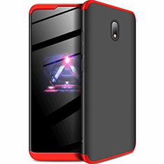 Coque Plastique Mat Protection Integrale 360 Degres Avant et Arriere Etui Housse pour Xiaomi Redmi 8A Rouge et Noir