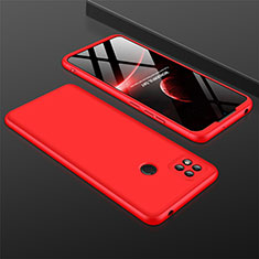 Coque Plastique Mat Protection Integrale 360 Degres Avant et Arriere Etui Housse pour Xiaomi Redmi 9 India Rouge