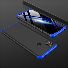 Coque Plastique Mat Protection Integrale 360 Degres Avant et Arriere Etui Housse pour Xiaomi Redmi 9C Bleu et Noir