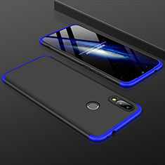 Coque Plastique Mat Protection Integrale 360 Degres Avant et Arriere Etui Housse pour Xiaomi Redmi Note 7 Pro Bleu et Noir