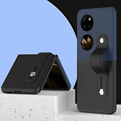 Coque Plastique Mat Protection Integrale 360 Degres Avant et Arriere Etui Housse QH4 pour Huawei P50 Pocket Noir