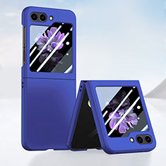 Coque Plastique Mat Protection Integrale 360 Degres Avant et Arriere Etui Housse SD1 pour Samsung Galaxy Z Flip5 5G Bleu