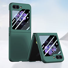 Coque Plastique Mat Protection Integrale 360 Degres Avant et Arriere Etui Housse SD1 pour Samsung Galaxy Z Flip5 5G Vert