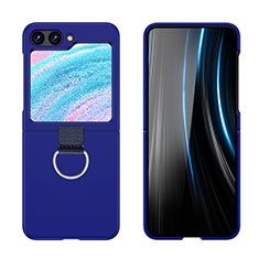 Coque Plastique Mat Protection Integrale 360 Degres Avant et Arriere Etui Housse Z03L pour Samsung Galaxy Z Flip5 5G Bleu