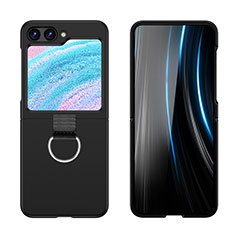 Coque Plastique Mat Protection Integrale 360 Degres Avant et Arriere Etui Housse Z03L pour Samsung Galaxy Z Flip5 5G Noir