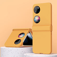 Coque Plastique Mat Protection Integrale 360 Degres Avant et Arriere Etui Housse ZL3 pour Huawei P60 Pocket Orange
