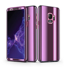 Coque Plastique Mat Protection Integrale 360 Degres Avant et Arriere Housse Etui pour Samsung Galaxy S9 Violet