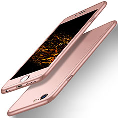 Coque Plastique Mat Protection Integrale 360 Degres Avant et Arriere pour Apple iPhone 6S Plus Or Rose
