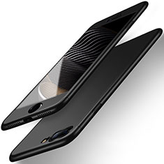 Coque Plastique Mat Protection Integrale 360 Degres Avant et Arriere Q01 pour Apple iPhone 7 Plus Noir