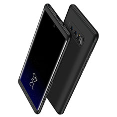 Coque Plastique Mat Protection Integrale 360 Degres Avant et Arriere Q01 pour Samsung Galaxy Note 8 Duos N950F Noir