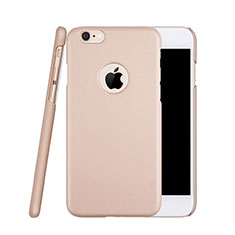 Coque Plastique Rigide avec Trou Mat pour Apple iPhone 6 Plus Or Rose