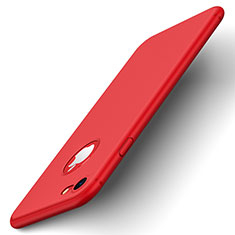 Coque Plastique Rigide avec Trou Mat pour Apple iPhone 7 Rouge