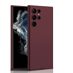 Coque Plastique Rigide Etui Housse Mat AC1 pour Samsung Galaxy S21 Ultra 5G Rouge