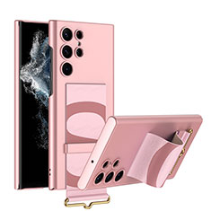 Coque Plastique Rigide Etui Housse Mat AC1 pour Samsung Galaxy S22 Ultra 5G Rose