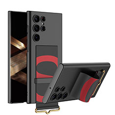 Coque Plastique Rigide Etui Housse Mat AC1 pour Samsung Galaxy S24 Ultra 5G Rouge et Noir
