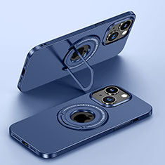 Coque Plastique Rigide Etui Housse Mat avec Mag-Safe Magnetic Magnetique JB1 pour Apple iPhone 13 Bleu