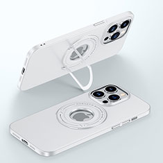 Coque Plastique Rigide Etui Housse Mat avec Mag-Safe Magnetic Magnetique JB1 pour Apple iPhone 13 Pro Blanc