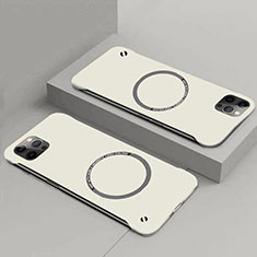 Coque Plastique Rigide Etui Housse Mat avec Mag-Safe Magnetic Magnetique P01 pour Apple iPhone 14 Blanc