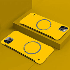 Coque Plastique Rigide Etui Housse Mat avec Mag-Safe Magnetic Magnetique P01 pour Apple iPhone 14 Jaune