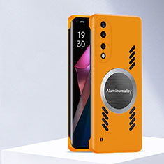 Coque Plastique Rigide Etui Housse Mat avec Mag-Safe Magnetic Magnetique P01 pour Huawei Honor 90 5G Orange