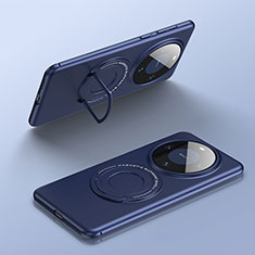 Coque Plastique Rigide Etui Housse Mat avec Mag-Safe Magnetic Magnetique pour Huawei Mate 60 Bleu