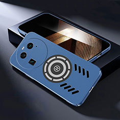 Coque Plastique Rigide Etui Housse Mat avec Mag-Safe Magnetic Magnetique pour Oppo Find X6 5G Bleu