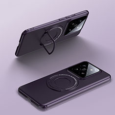Coque Plastique Rigide Etui Housse Mat avec Mag-Safe Magnetic Magnetique pour Xiaomi Mi 14 Pro 5G Violet