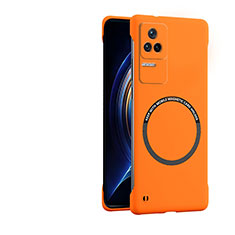 Coque Plastique Rigide Etui Housse Mat avec Mag-Safe Magnetic Magnetique pour Xiaomi Redmi K50 5G Orange