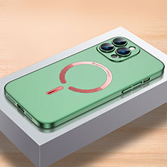 Coque Plastique Rigide Etui Housse Mat avec Mag-Safe Magnetic Magnetique QC1 pour Apple iPhone 13 Pro Vert