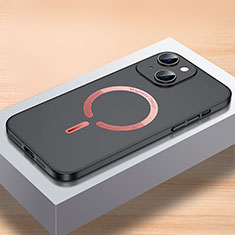 Coque Plastique Rigide Etui Housse Mat avec Mag-Safe Magnetic Magnetique QC1 pour Apple iPhone 14 Noir