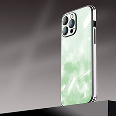 Coque Plastique Rigide Etui Housse Mat Degrade AT1 pour Apple iPhone 13 Pro Max Vert