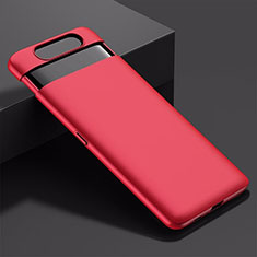 Coque Plastique Rigide Etui Housse Mat G01 pour Samsung Galaxy A80 Rouge