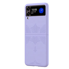 Coque Plastique Rigide Etui Housse Mat H03 pour Samsung Galaxy Z Flip4 5G Violet