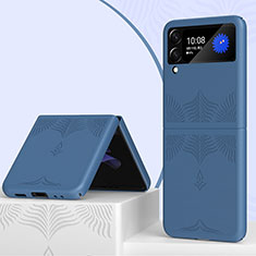 Coque Plastique Rigide Etui Housse Mat H04 pour Samsung Galaxy Z Flip3 5G Bleu