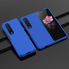 Coque Plastique Rigide Etui Housse Mat H04 pour Samsung Galaxy Z Fold4 5G Bleu