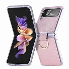 Coque Plastique Rigide Etui Housse Mat H05 pour Samsung Galaxy Z Flip4 5G Or Rose